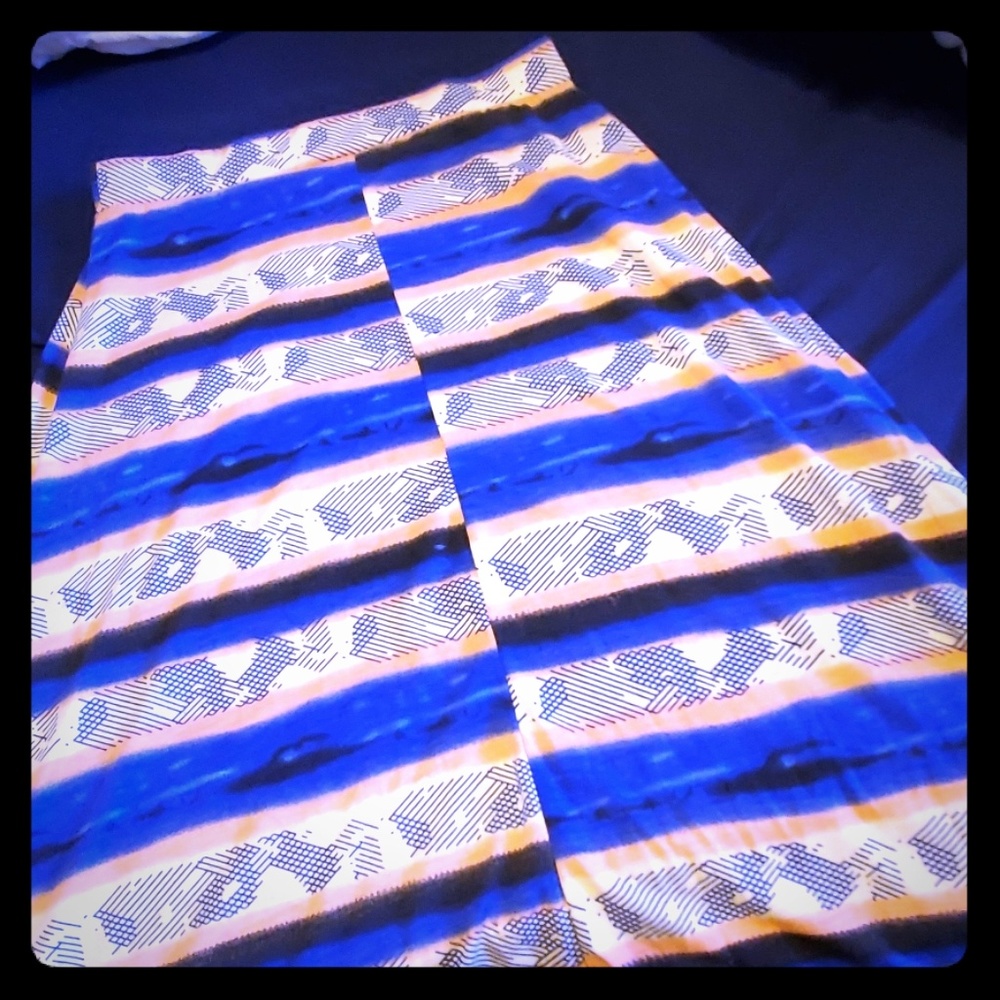 Colorful Asymmetrical Skirt